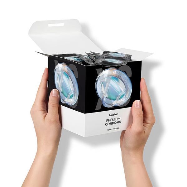 Набір презервативів Satisfyer Premium Condoms M (53 мм) 100 шт SX3267 фото
