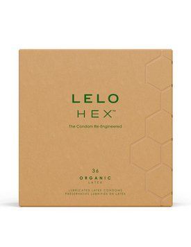 Презервативи LELO HEX Condoms Organic 36 Pack, тонкі та суперміцні SX3045 фото